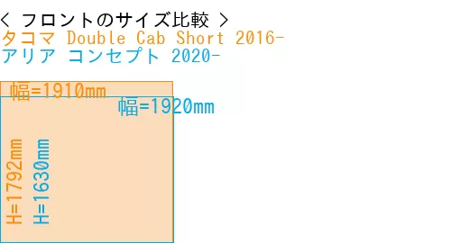 #タコマ Double Cab Short 2016- + アリア コンセプト 2020-